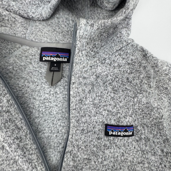 Patagonia Better Sweater Women's Small Gray Fleece Full Zip Hoodie Jacket - Picture 3 of 4